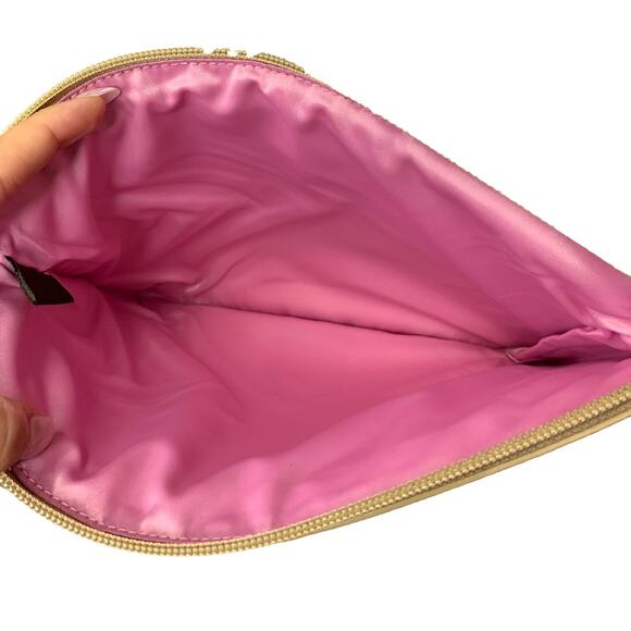 COACH Gold Tan Canvas Signature Tablet Case Sleeve - Picture 3 of 4